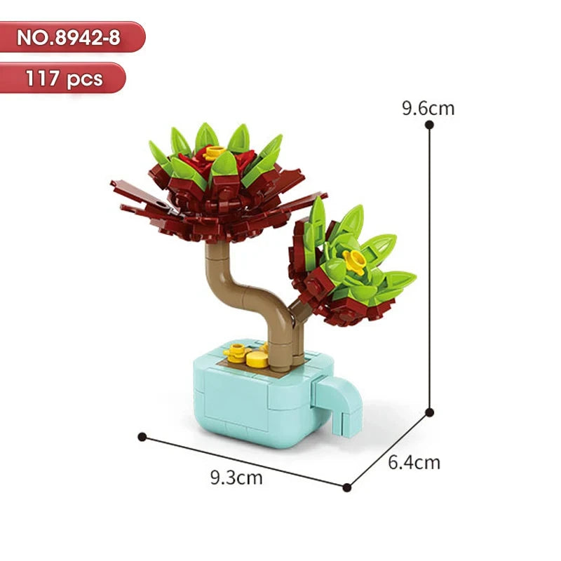 100PCS 10cm Mini Flowers Desert Succulent Collection Potted Plants