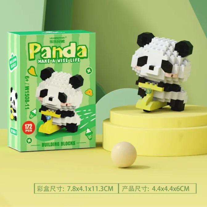 Panda Micro Building Block Assembly Bricks Home Decoration