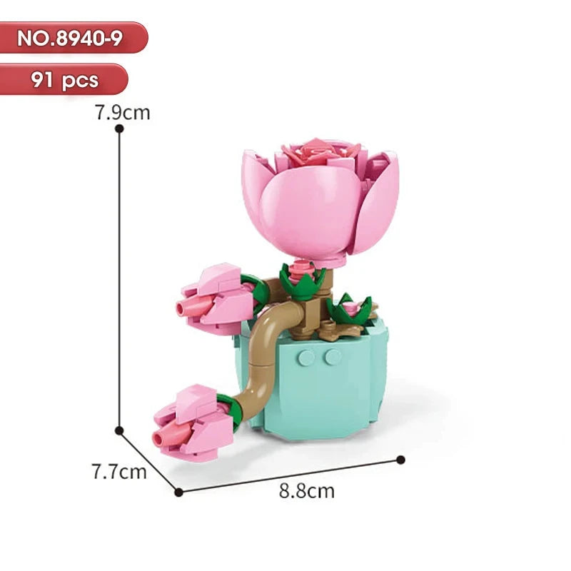 100PCS 10cm Mini Flowers Desert Succulent Collection Potted Plants