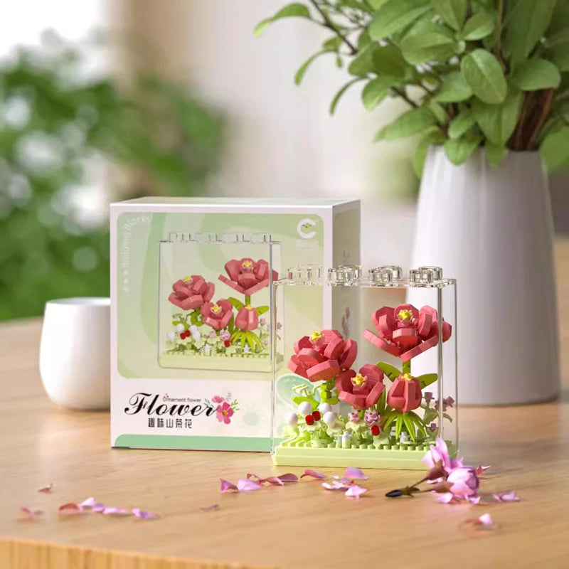 Mini Bricks Dream Flower Box Everlasting Flower Series Desktop