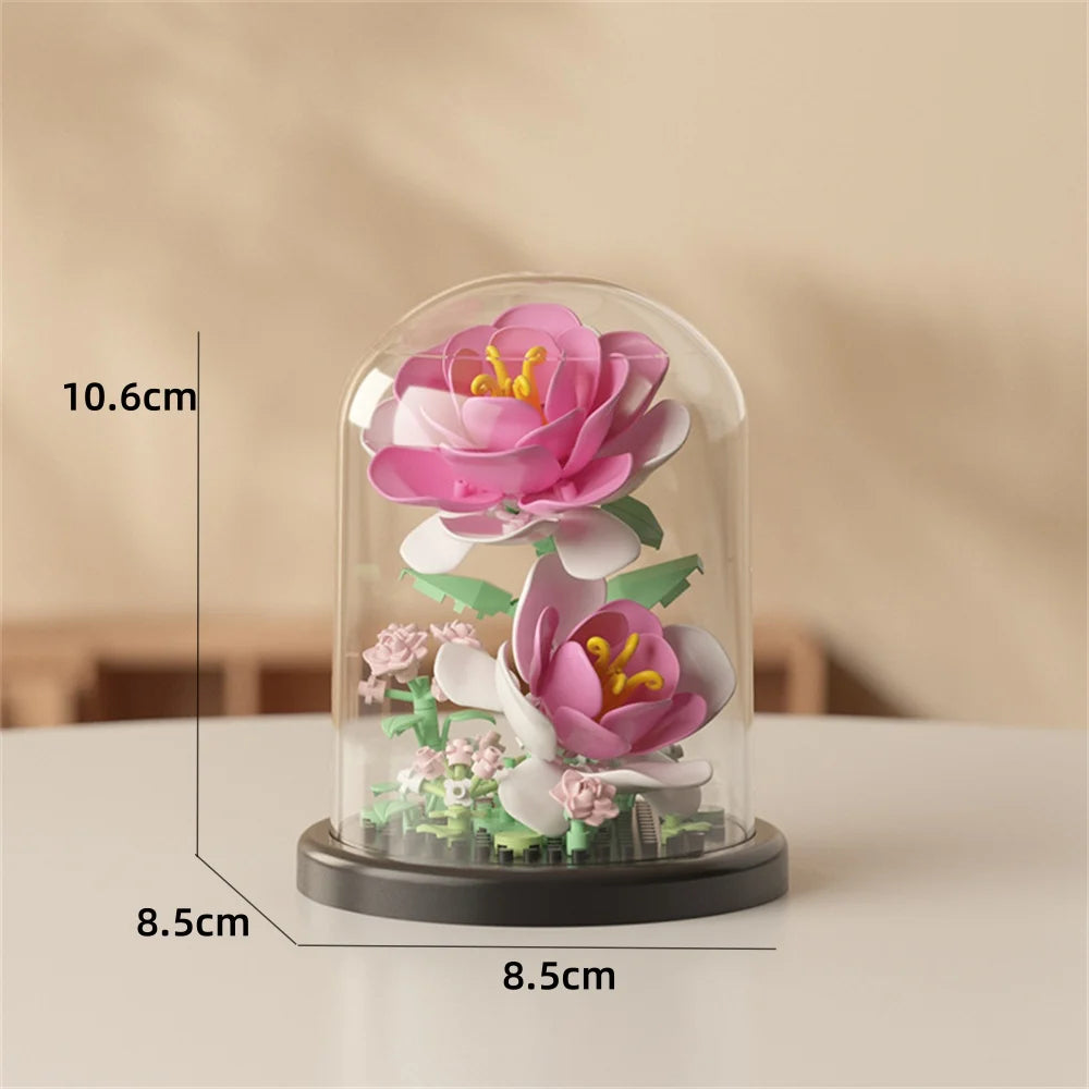 150PCS Mini-Flower Bricks with Cover