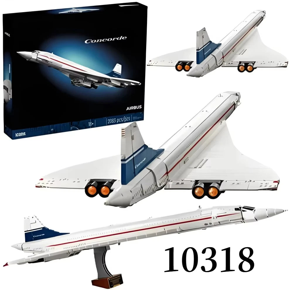 2083PCS  Airbus Concorde Building kit Supersonic Airliner technology Bricks