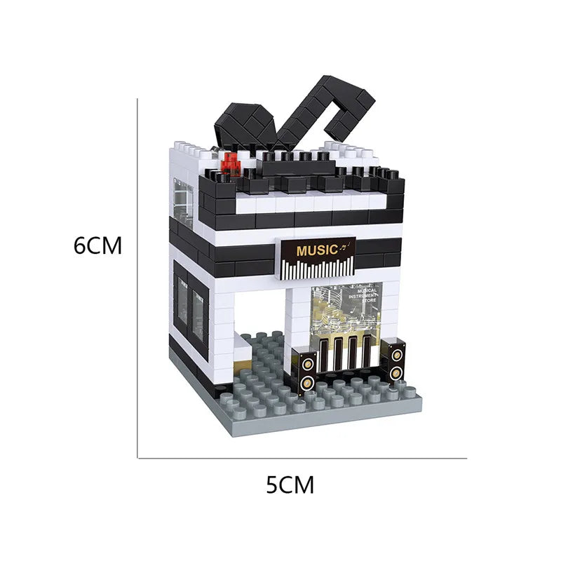 300PCS House Building Mini Blocks City and Shop