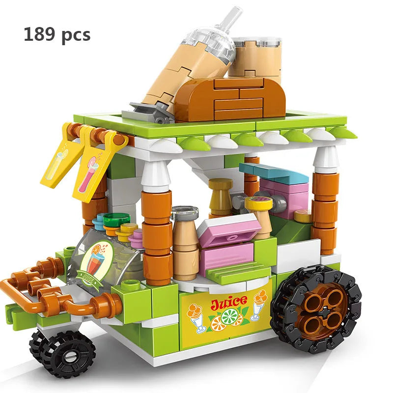 180PCS DIY Mini Food Cart Desk Decoration