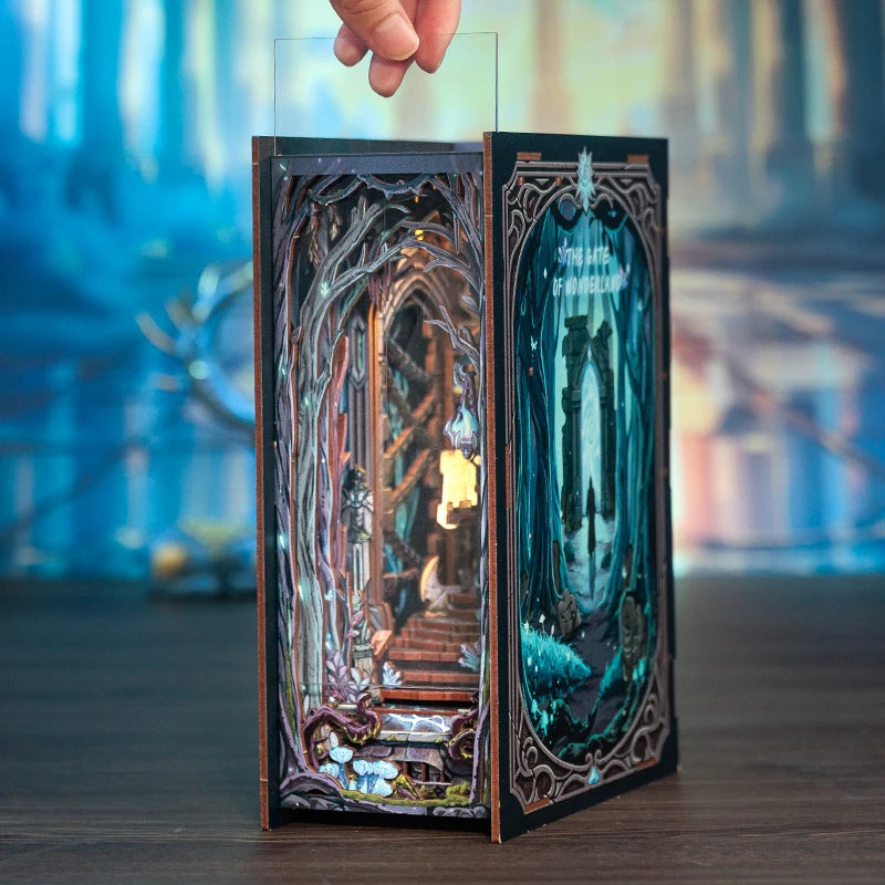 Wooden 3D Puzzle DIY Book Nook Kit Miniature Mystery Thriller