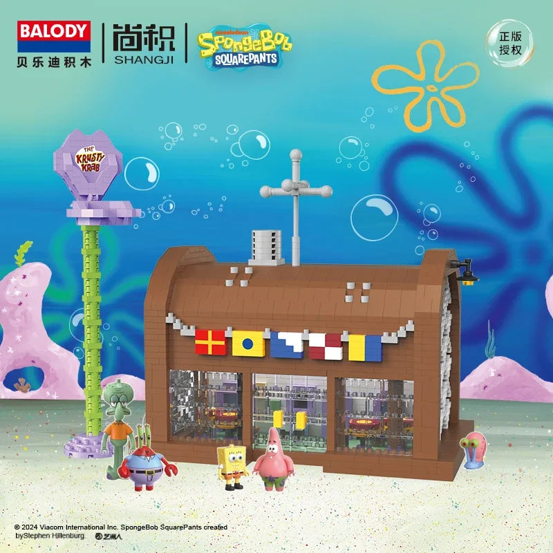 2931PCS SpongeBob Pineapple House Krusty Krab Resurrection Island