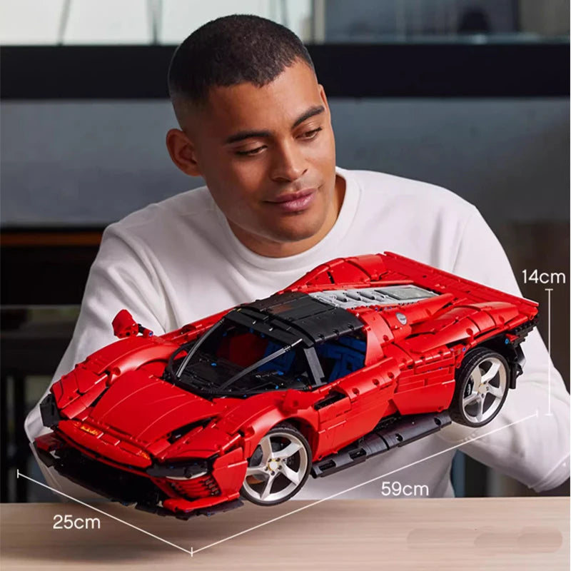 3778PCS Technical Daytona SP3 Supercar Model Building Blocks