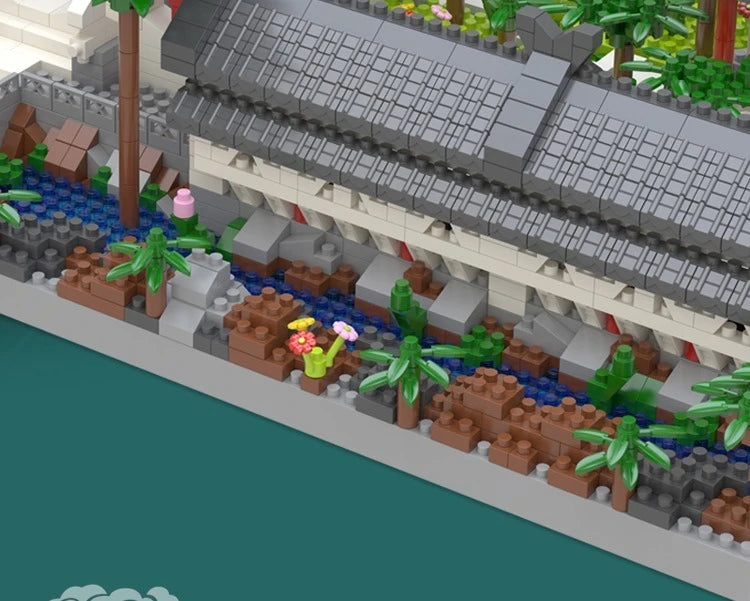 3888PCS Mini Blocks Suzhou Garden Traditional Chinese Architecture House