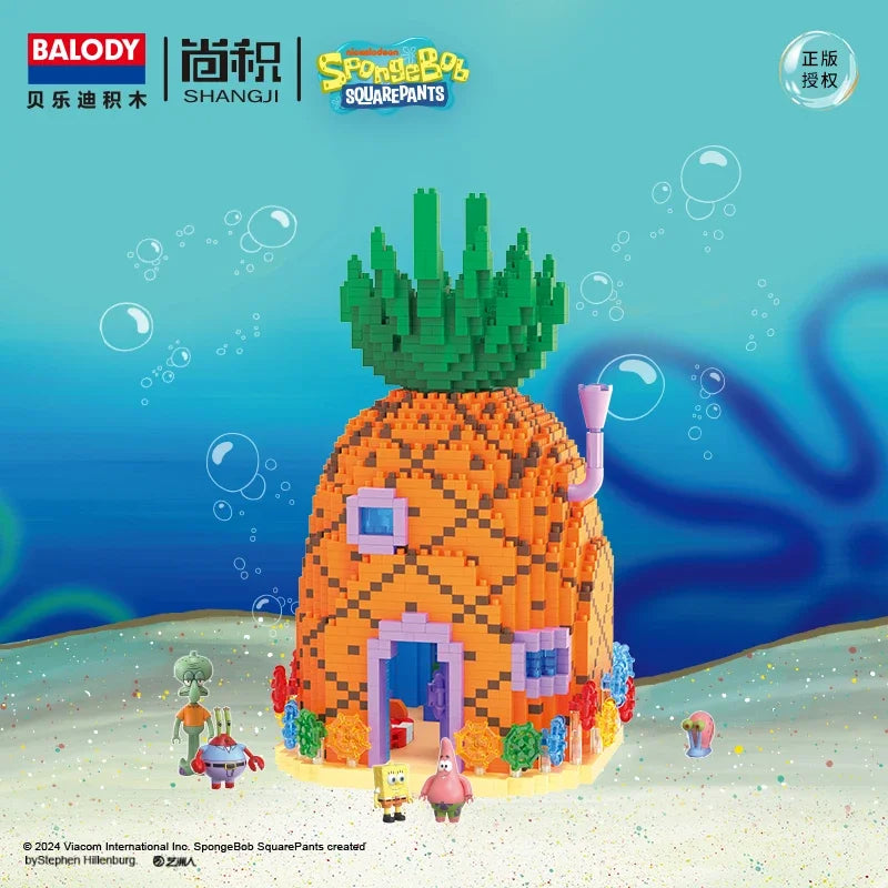 2931PCS SpongeBob Pineapple House Krusty Krab Resurrection Island