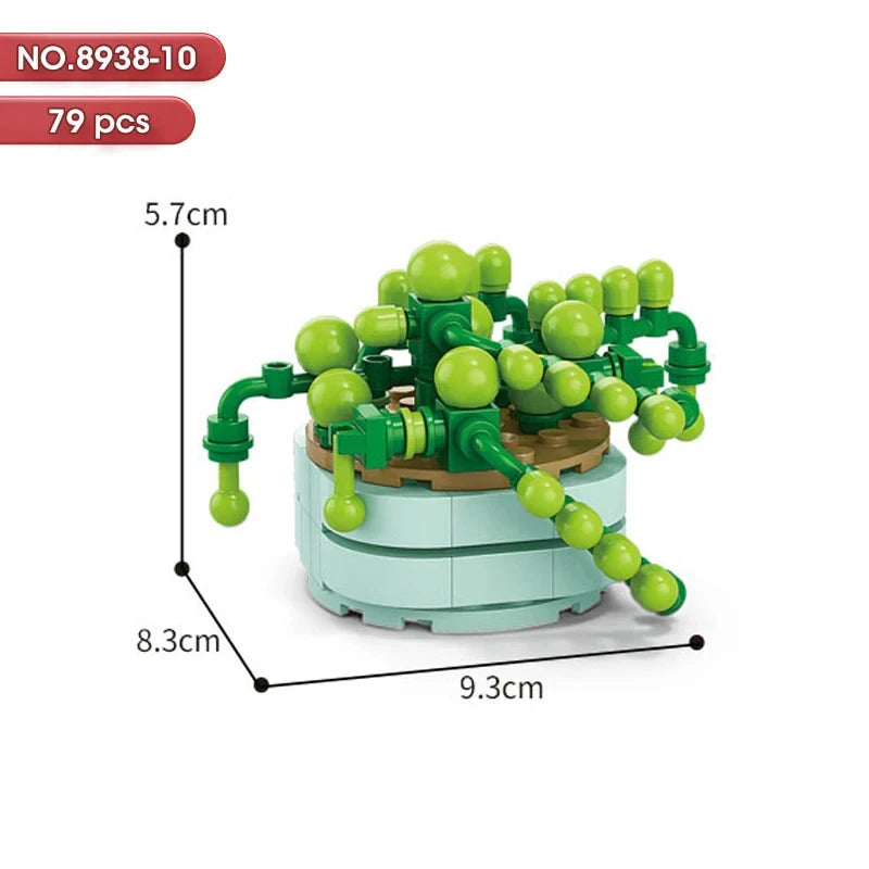 100PCS 10cm Mini Flowers Desert Succulent Collection Potted Plants