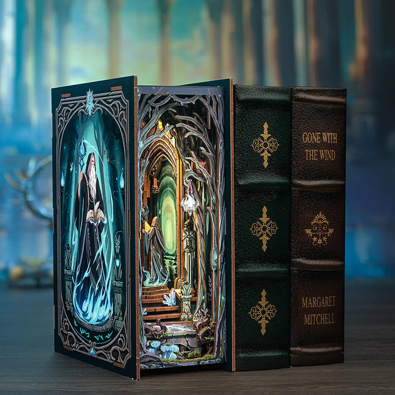 Wooden 3D Puzzle DIY Book Nook Kit Miniature Mystery Thriller