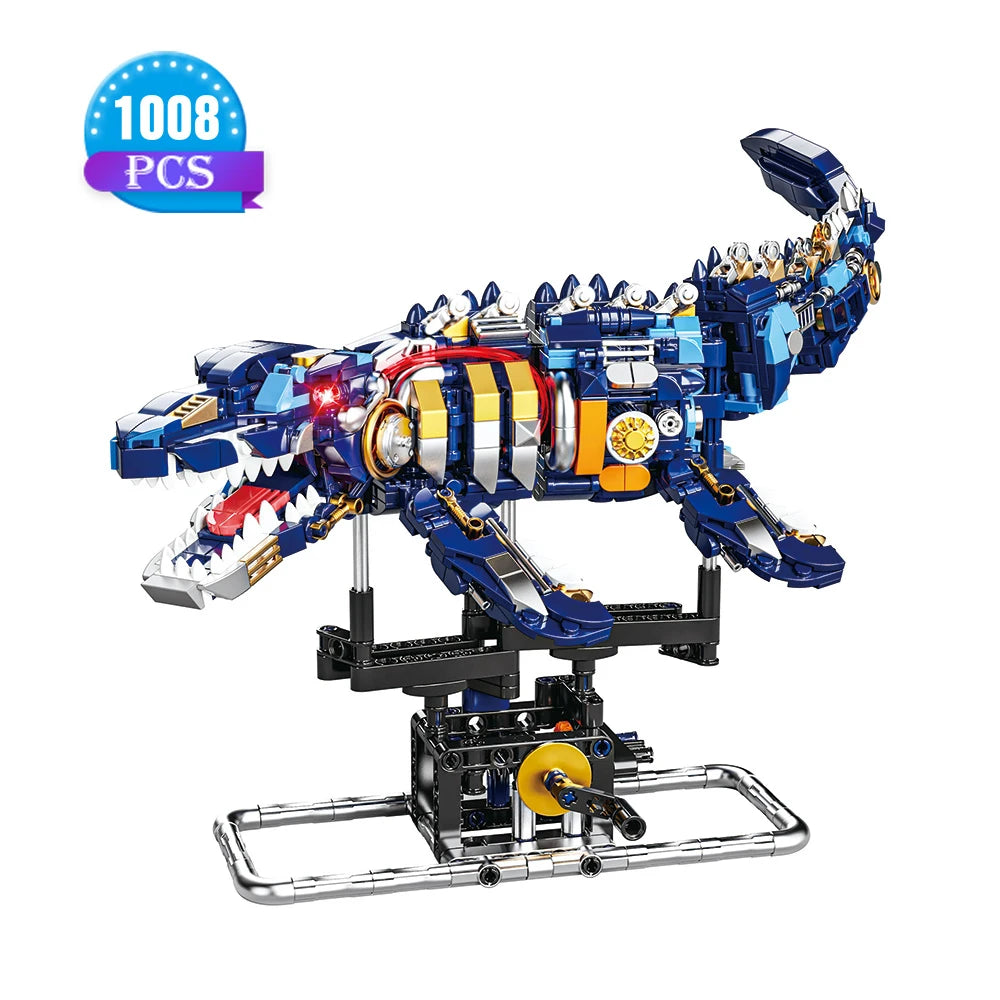 687pcs Mechanical Shark and Sea Life Building Set