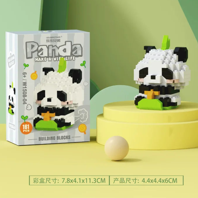 Panda Micro Building Block Assembly Bricks Home Decoration