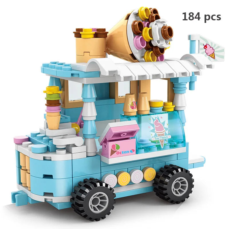 180PCS DIY Mini Food Cart Desk Decoration