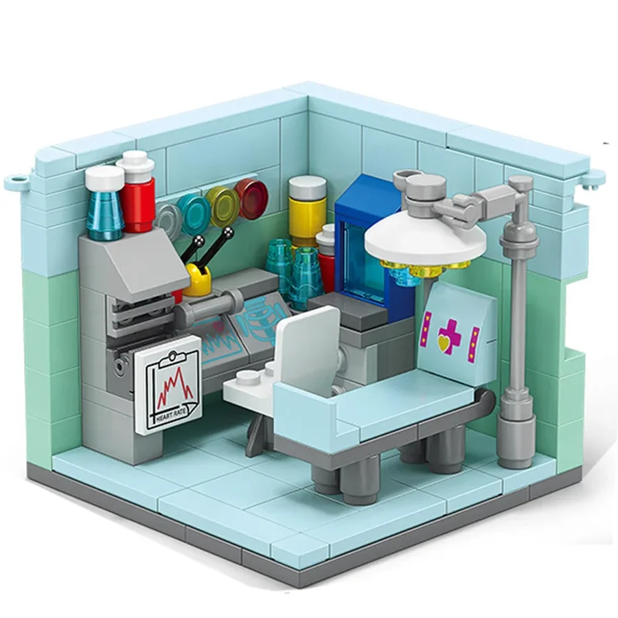 120PCS DIY Dreams Job Mini-bricks Doctor Painter Musician Scientist Pastry Chef Cameraman Astronaut