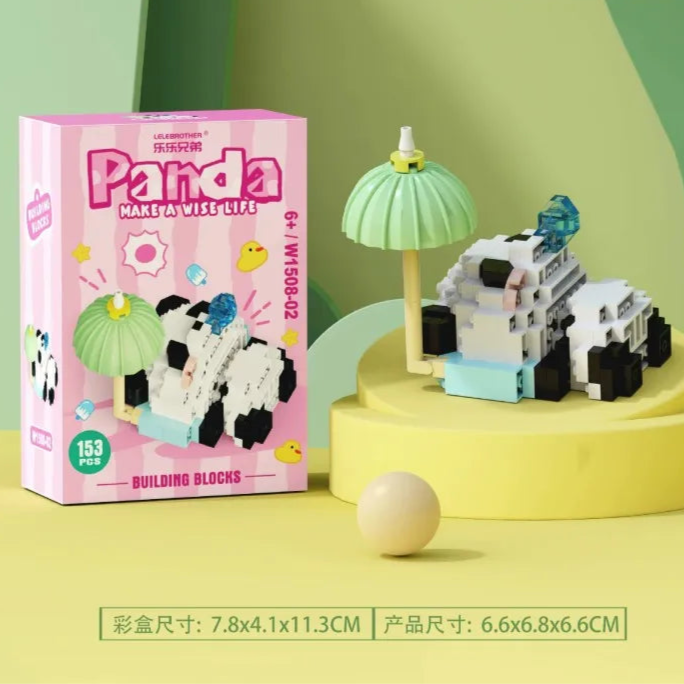 Panda Micro Building Block Assembly Bricks Home Decoration