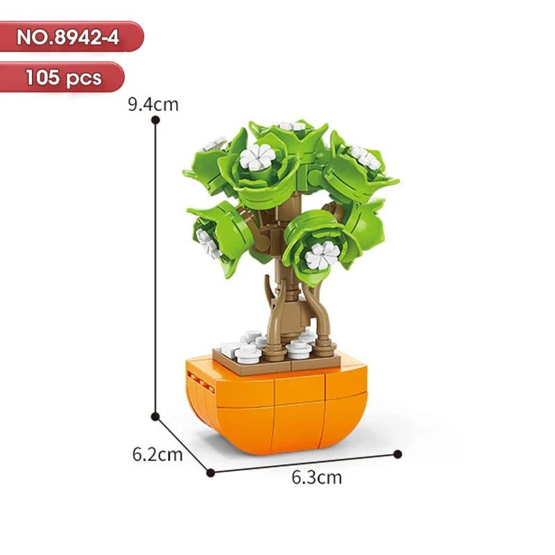 100PCS 10cm Mini Flowers Desert Succulent Collection Potted Plants