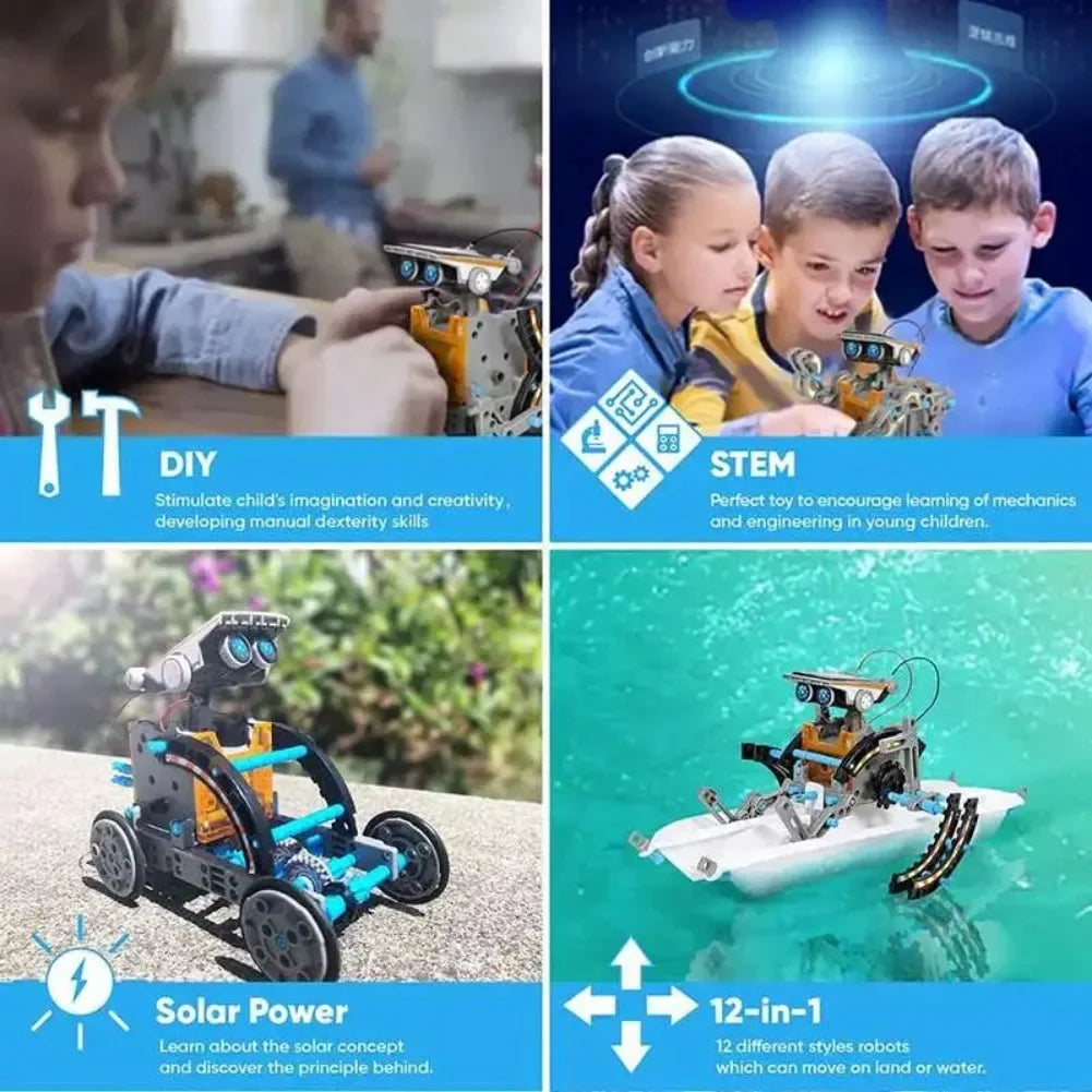 13 in 1 Solar Powered Robot Science Brick Set