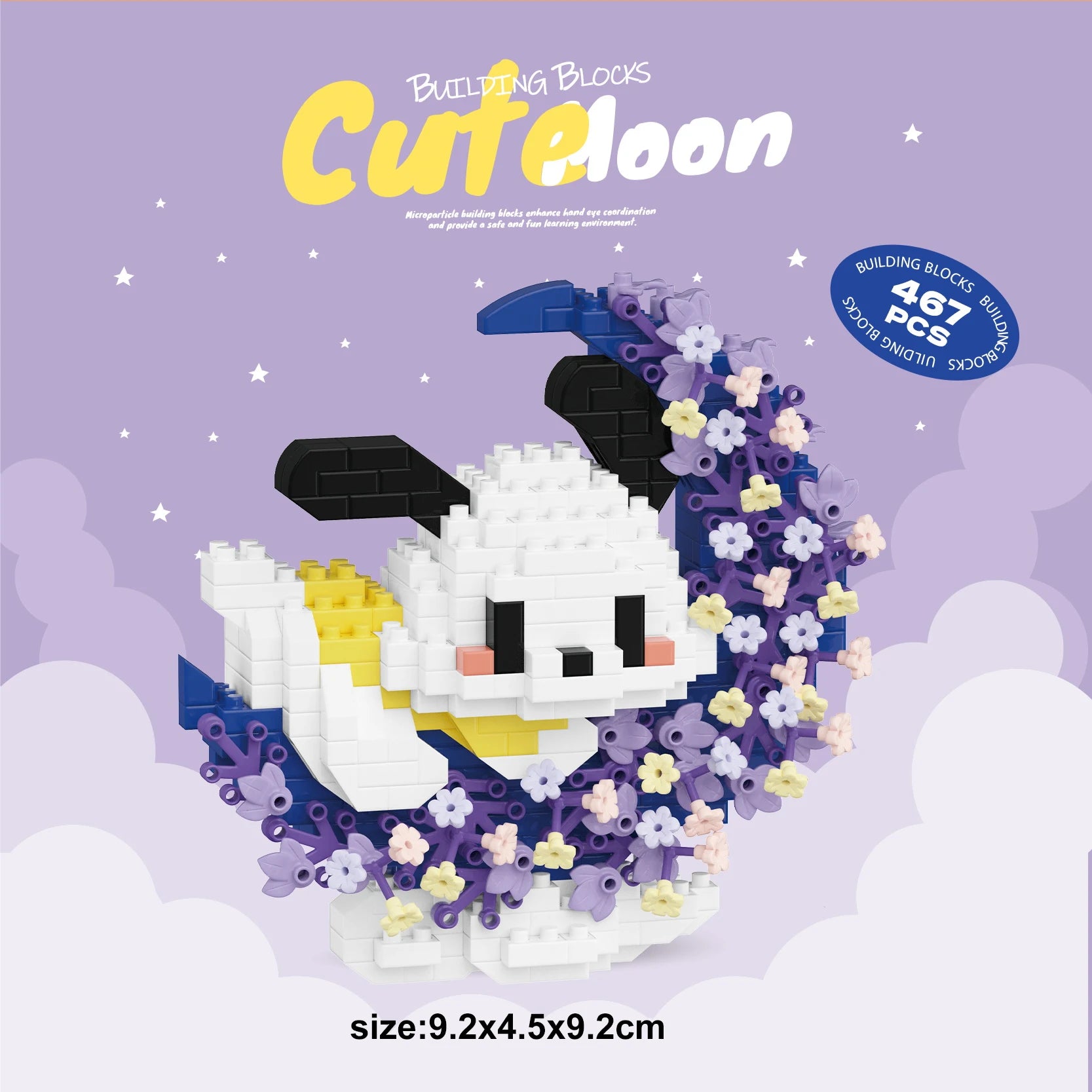 Mini Dog Cat panda raccoon Cute Pet Small Building Block Model Series
