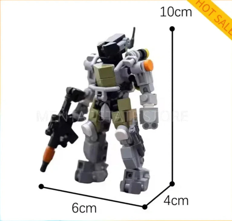 164PCS Customized Creative Mech Robot Model Building