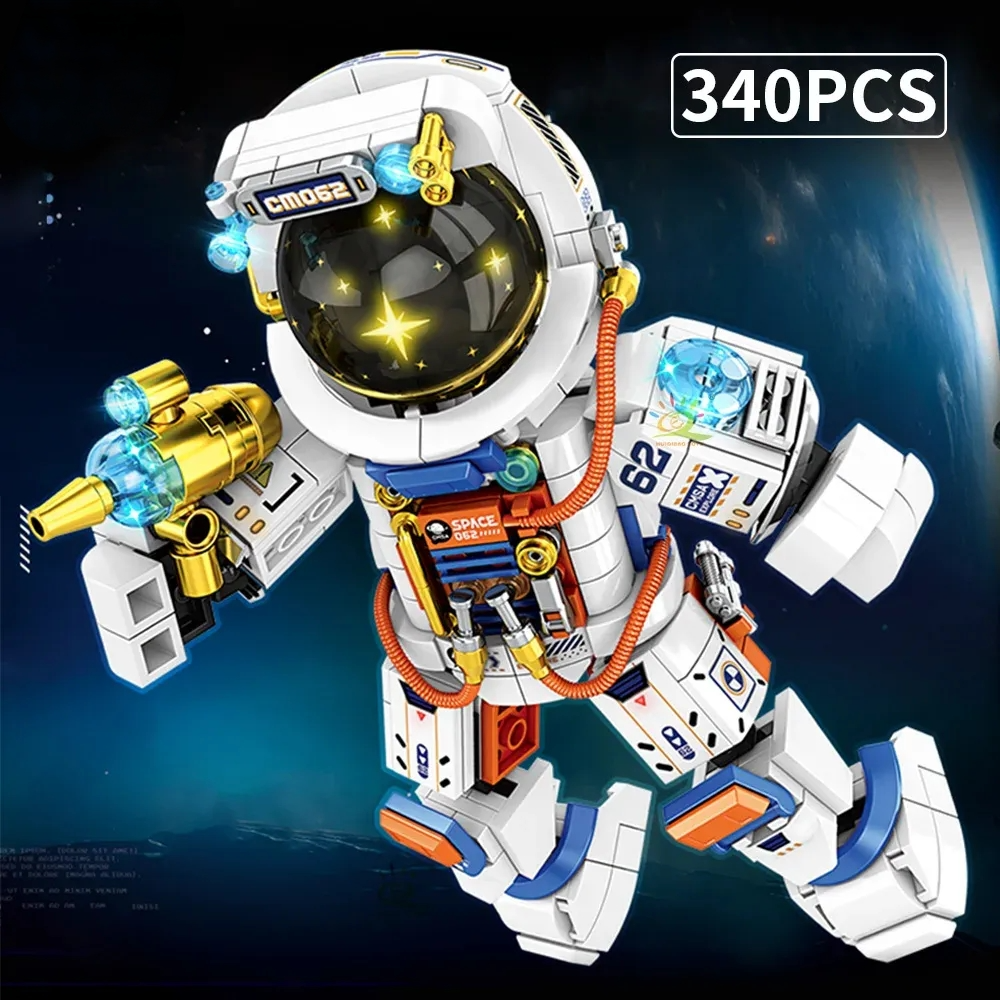 300PCS MOC Space Stastion Astronaut Satellite Rocket Aerospace