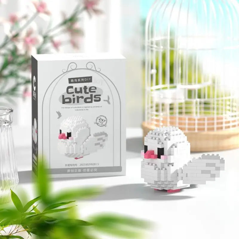240PCS Kawaii Cute Bird Small Building Blocks Set