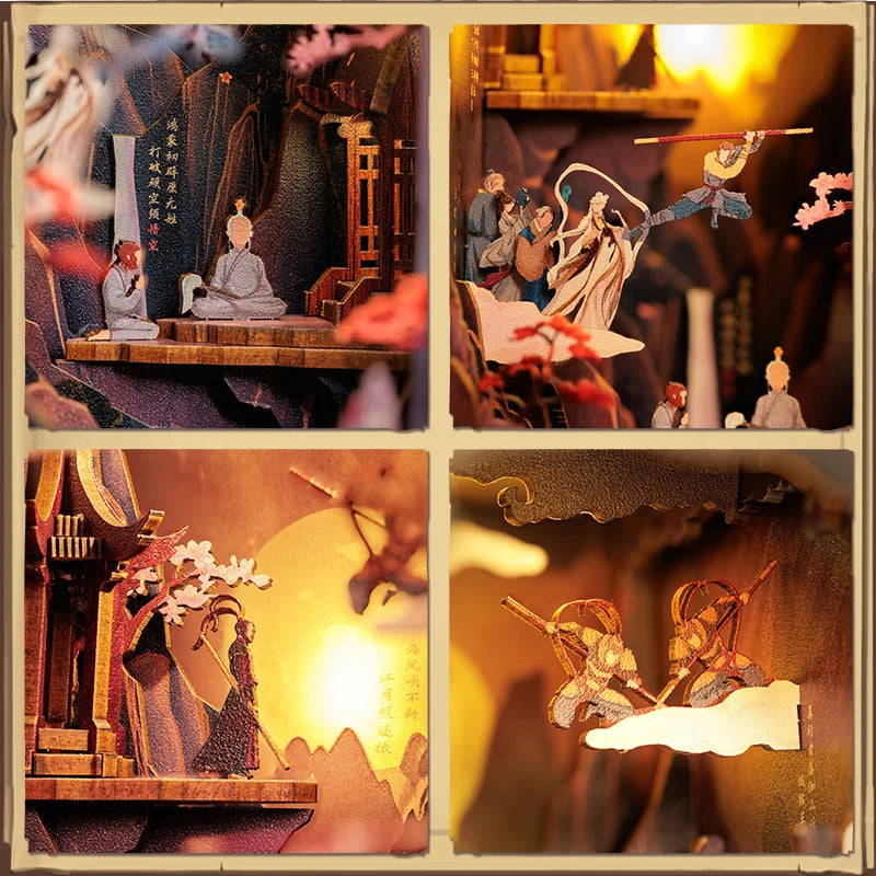 Wooden 3D Puzzle DIY Book Nook Kit Miniature Mystery Thriller