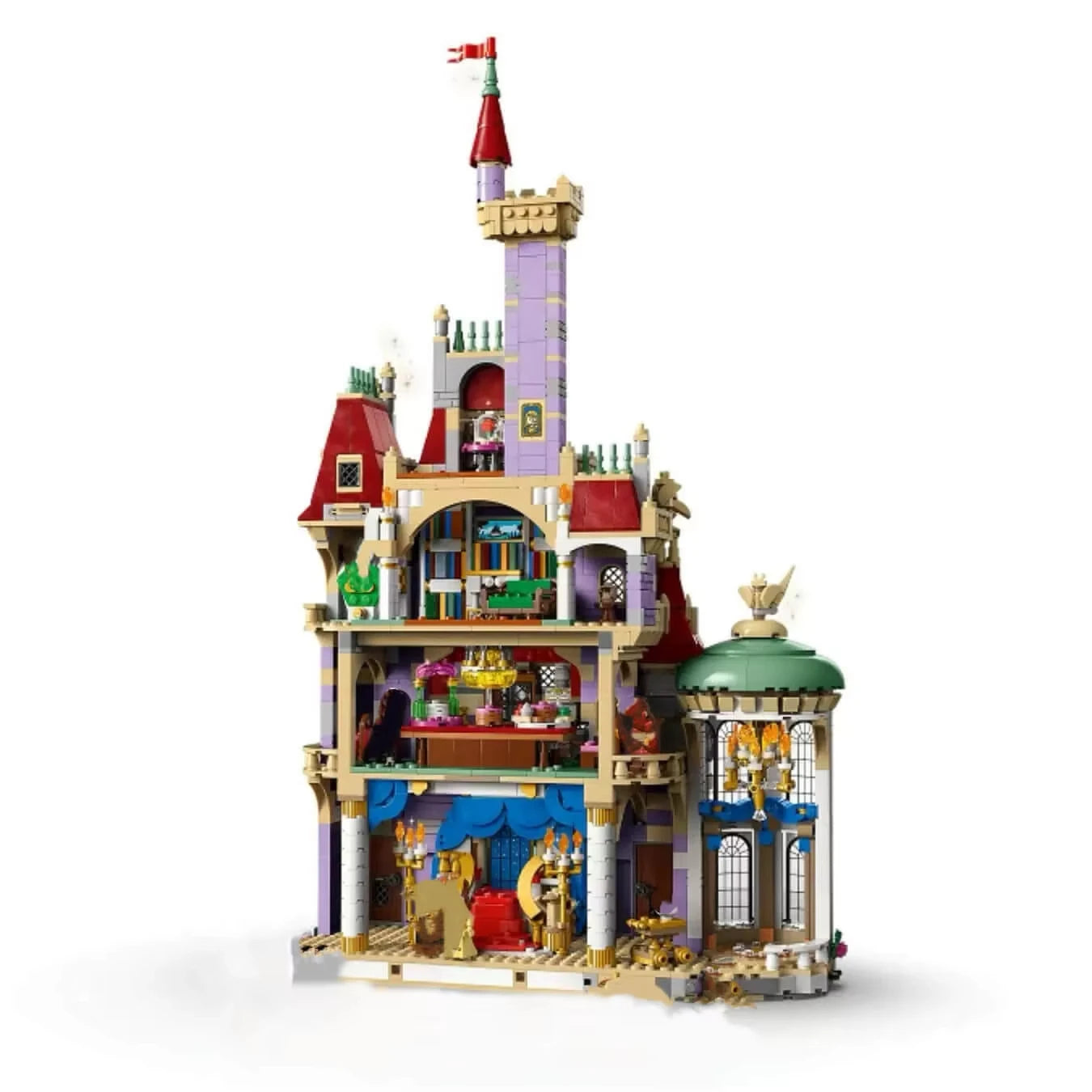 2916 Beauty and the Beast Castle Romantic Toy Model for Girl