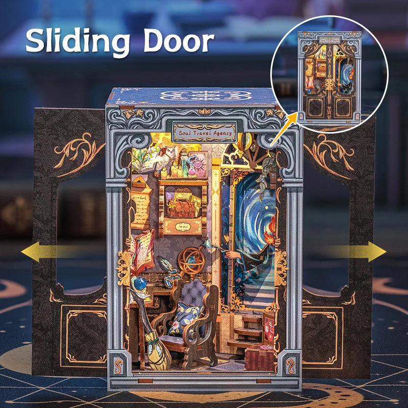 Wooden 3D Puzzle DIY Book Nook Kit Miniature Mystery Thriller
