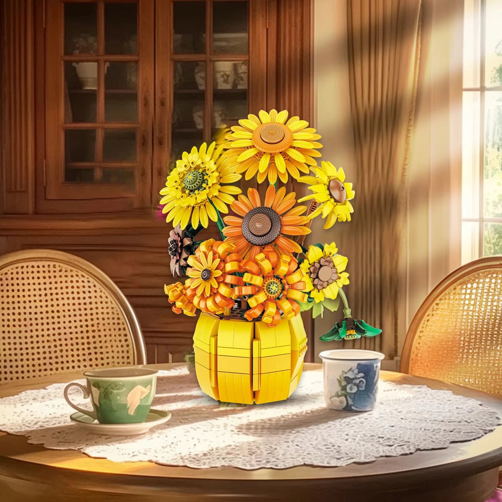 1009PCS Sunflower Building Blocks Flower in Pot