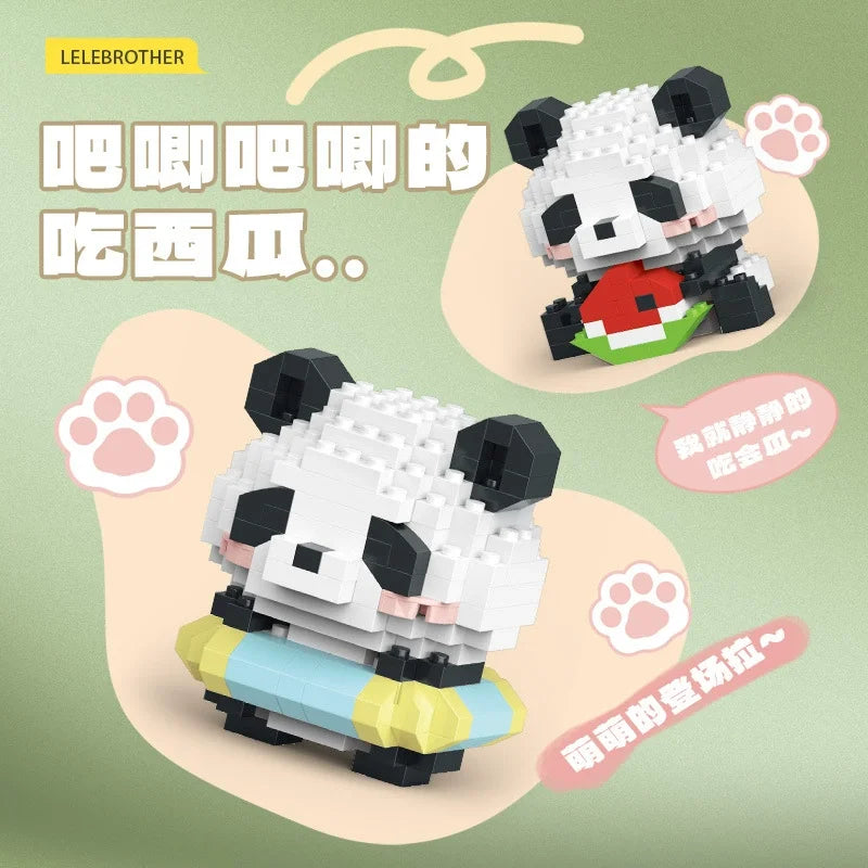 Panda Micro Building Block Assembly Bricks Home Decoration