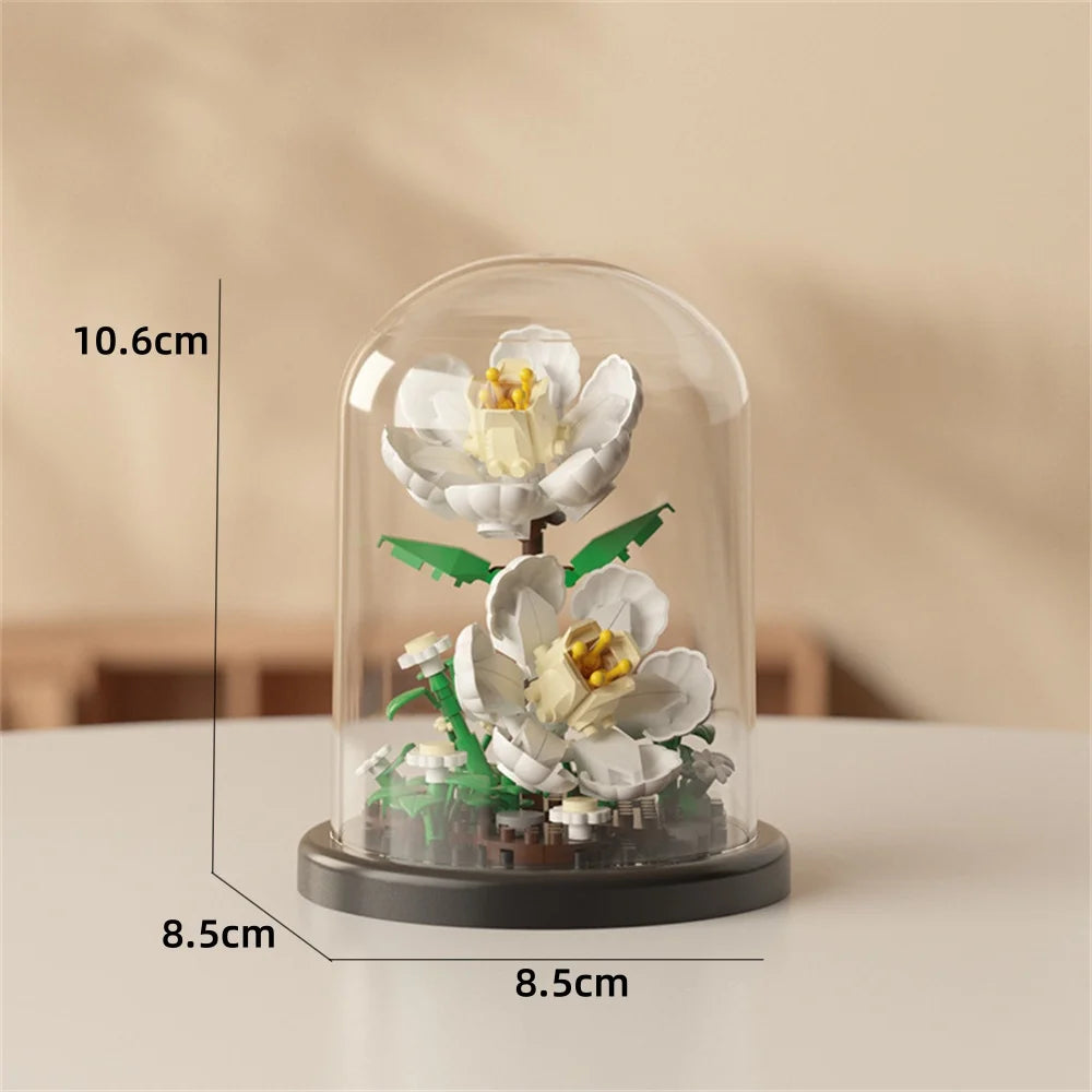 150PCS Mini-Flower Bricks with Cover