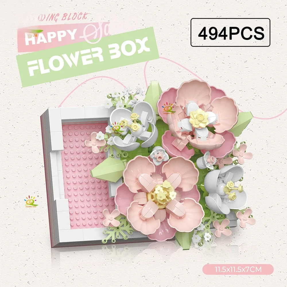 600 PCS Floral Bricks in Photo Frame