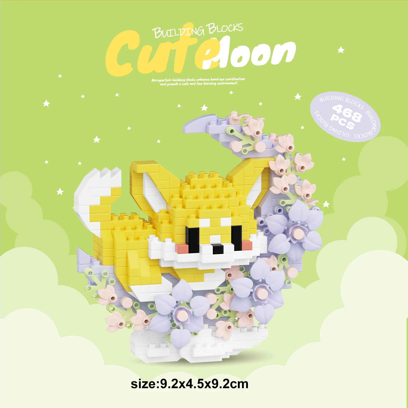 Mini Dog Cat panda raccoon Cute Pet Small Building Block Model Series