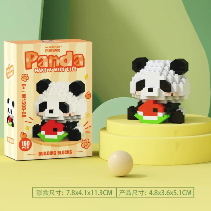 Panda Micro Building Block Assembly Bricks Home Decoration