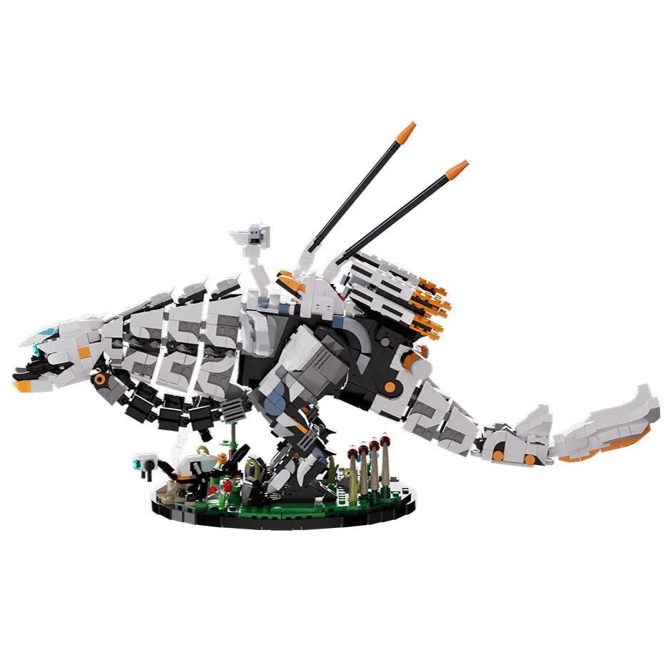 1876PCS MOC Horizons Zero Dawned Thunderjaw Forbidden West Monster Bricks Model