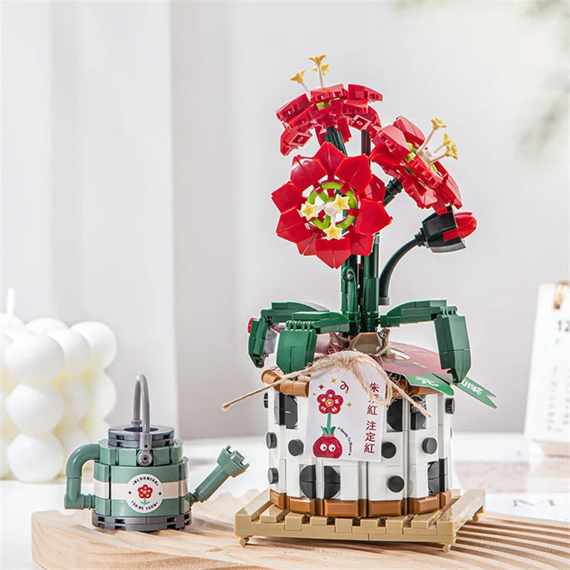500PCS DIY Mini Bricks Succulent Cactus and Strawberry Potting Plants