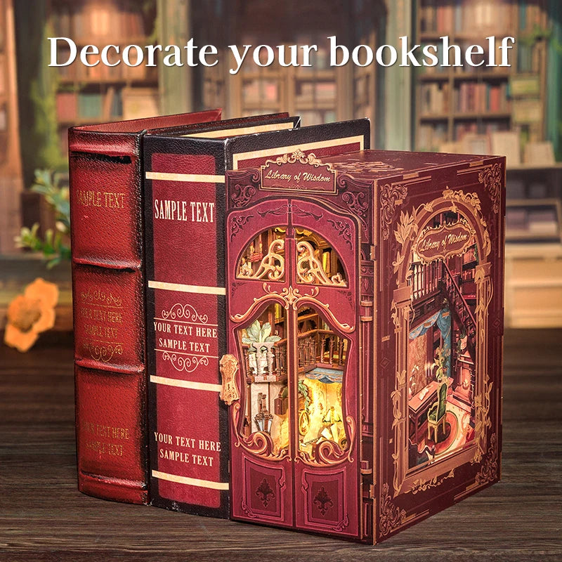 Wooden 3D Puzzle DIY Book Nook Kit Miniature Mystery Thriller