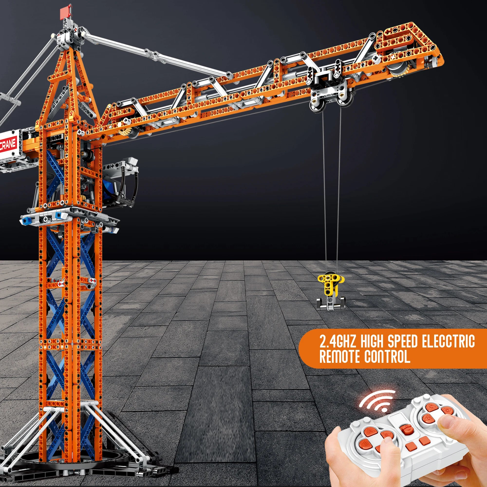 1288PCS Technic Tower Crane with Motor and  Remote Control