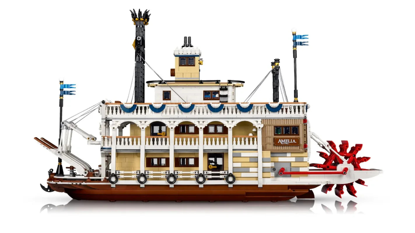 2025 New MOC Steam Transport Cruise Ship Model Display Blocks for Boys and Girls as Holiday Gifts