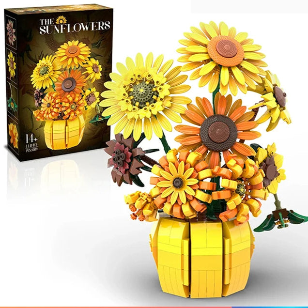 1009PCS Sunflower Building Blocks Flower in Pot