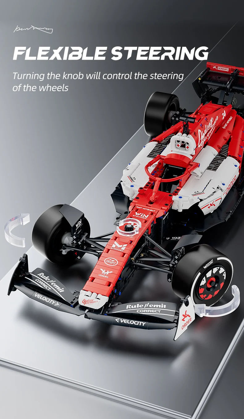 1:8 1770PCS Classic Red Formula 1  Race Cars