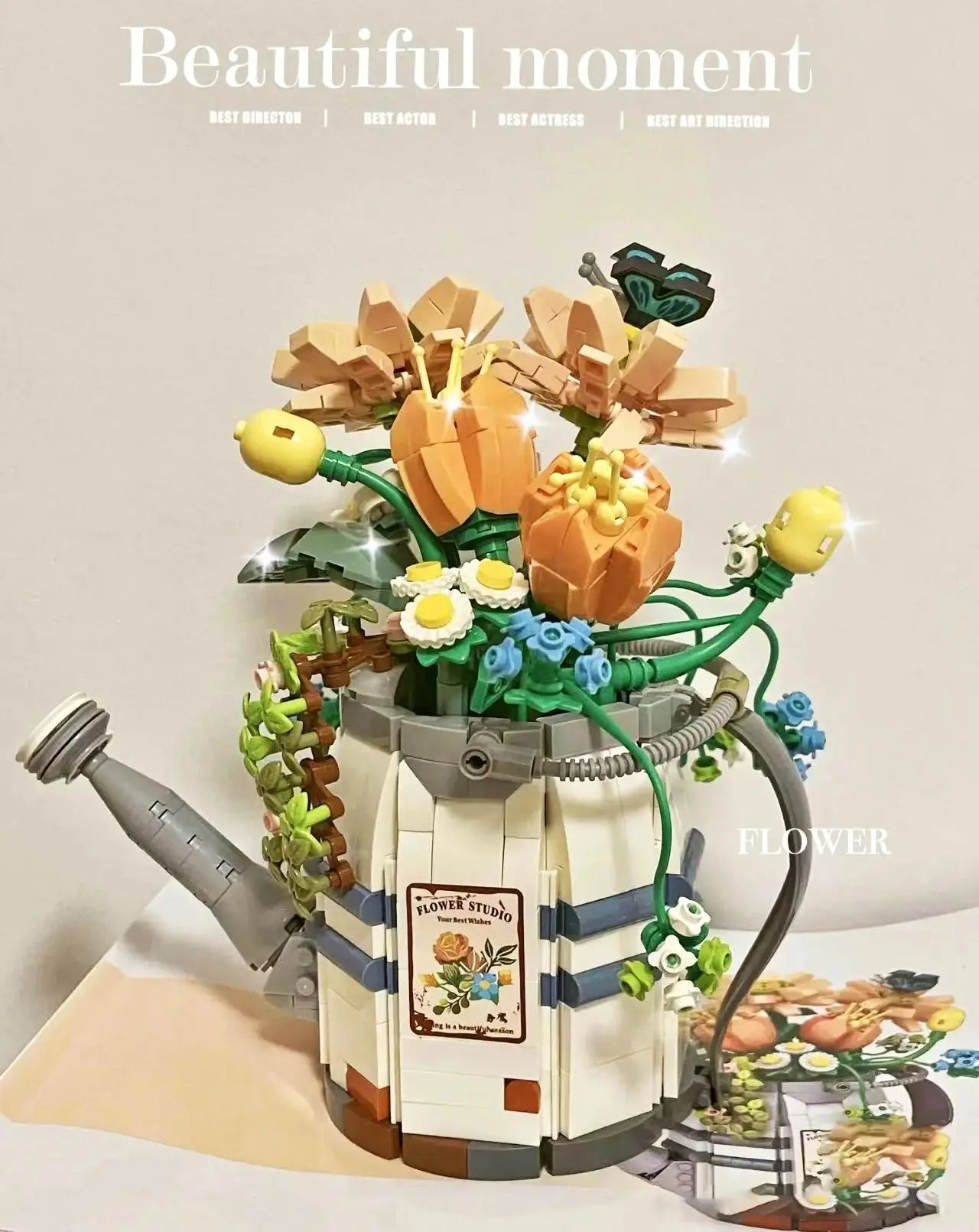 973 PCS Mini flower spray bottle block