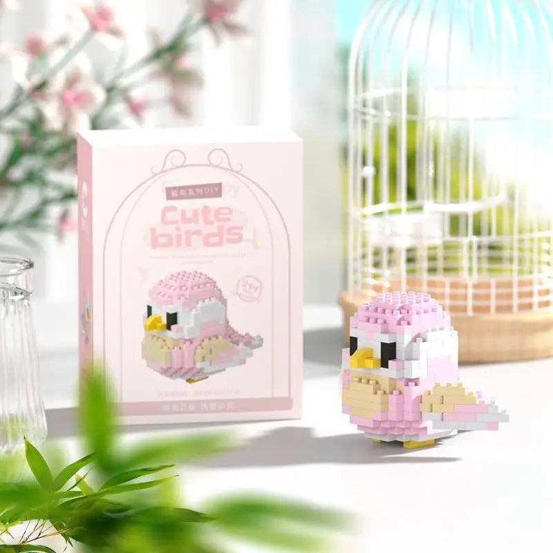 240PCS Kawaii Cute Bird Small Building Blocks Set