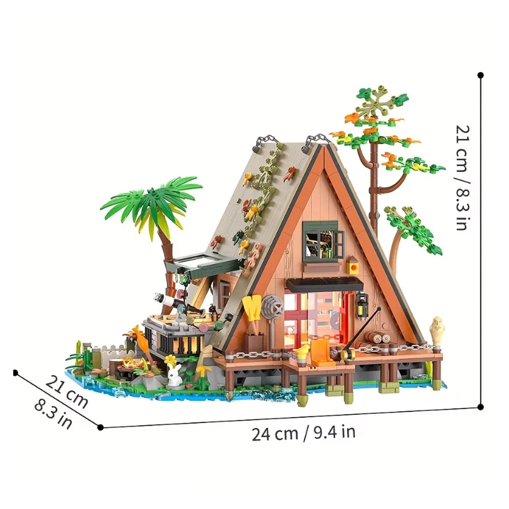 1486PCS Forest TreeHouse building blocks with LED light