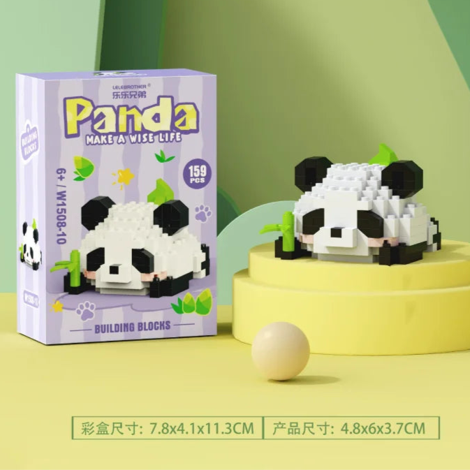 Panda Micro Building Block Assembly Bricks Home Decoration