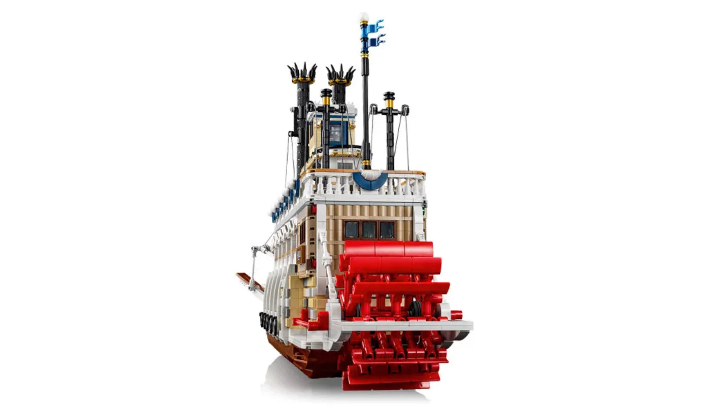 2025 New MOC Steam Transport Cruise Ship Model Display Blocks for Boys and Girls as Holiday Gifts