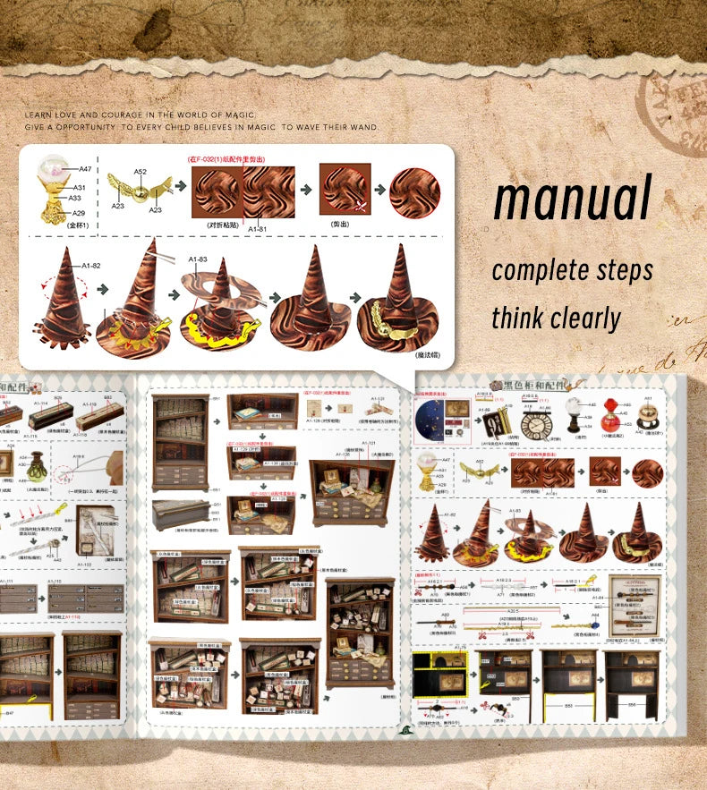 DIY Wooden Retron Magic Ward Dollhouse Miniature Doll House Kit