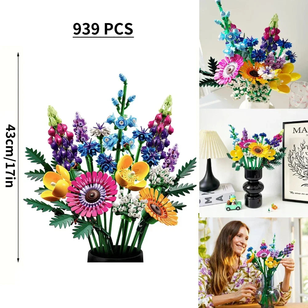 939PCS Romantic Wildflower Bouquet Flower
