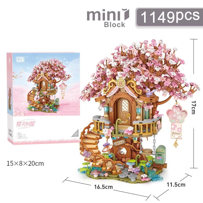 780PCS MOC Mini Streetview Japanese Shops